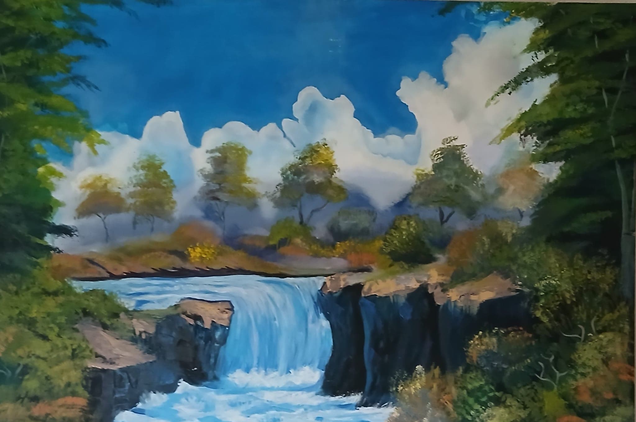 Autumn landscape painting